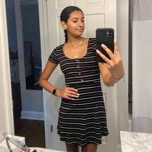 Women's Stripped Mini Dress